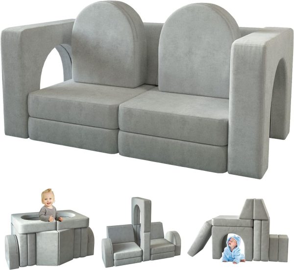 10 in 1 Multifunctional Kids Sofa for Playing