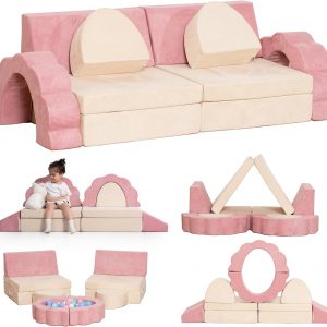 10 pcs Couch Playset with Flower Shape