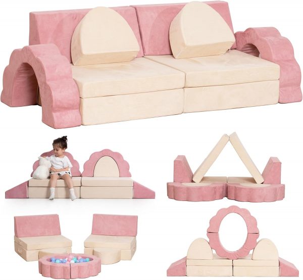 10 pcs Couch Playset with Flower Shape