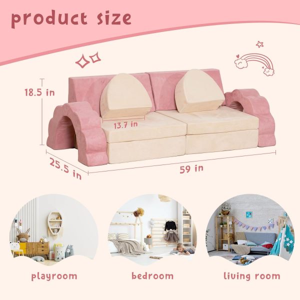 10 pcs Couch Playset with Flower Shape