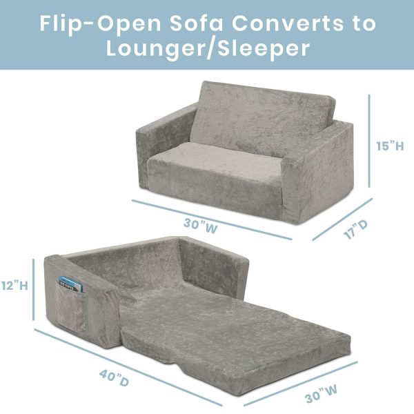 2-in-1 Flip Open CouchSleeper for Kids WK-SF1