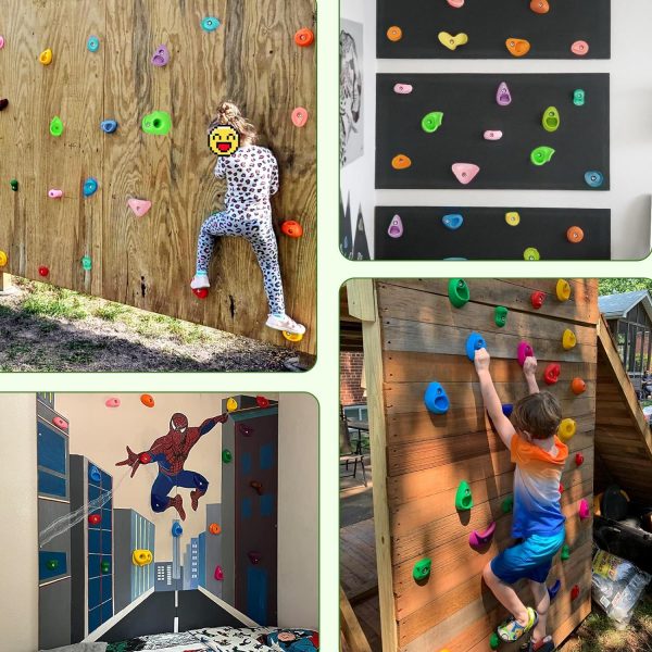 32 Rock Climbing Holds Multi Size for Kids WK-PY