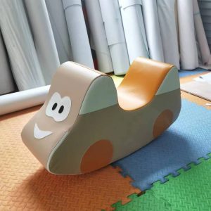 Montessori Faux Leather Rocker | Ride-on Soft Rocking Toy | Soft Play Car WK-CR