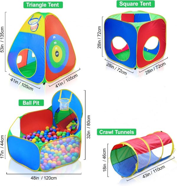 5pc Kids Ball Pit Tents WK-ZP6