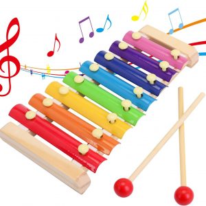 Wooden 8 Keys Hand Knock with Mallets Music Toy WK-54