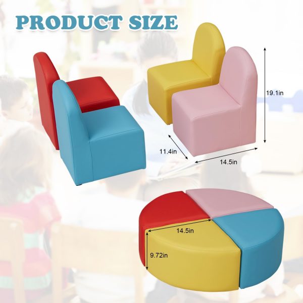 8pcs Kids Sofa Seating Set WK-SF12