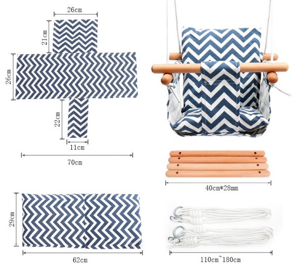 Canvas Baby Swing - Image 2