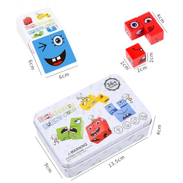 Changing Face Cube Blocks Toy WK-1842