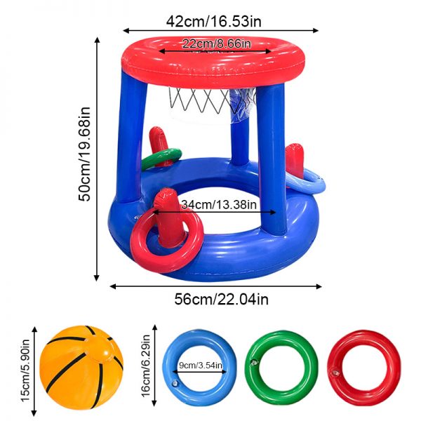 Inflatable Pool Ring Toss Games Toys Basketball WK-TQLQ