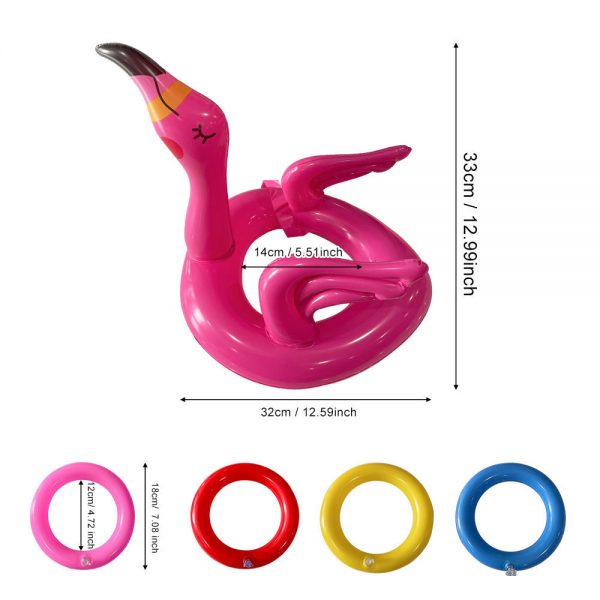 Inflatable Pool Ring Toss Games Toys Flamingo WK-TQHLN