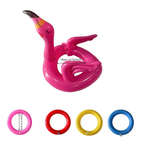 Inflatable Pool Ring Toss Games Toys Flamingo WK-TQHLN