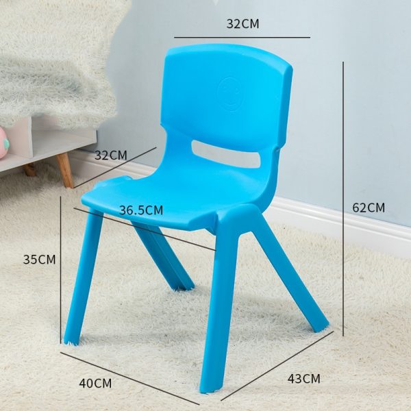 Plastic Stackable School Chairs (Blue) WK-XLYB