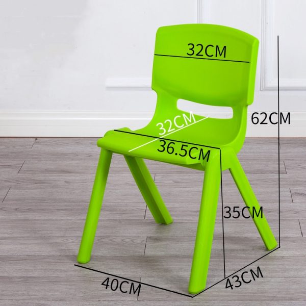 Plastic Stackable School Chairs (Apple Green) WK-XLYG