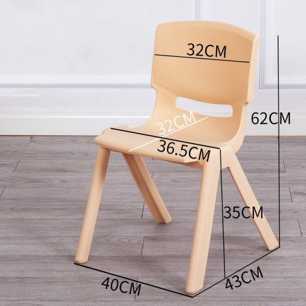 Plastic Stackable School Chairs (Apricot) WK-XLYXS