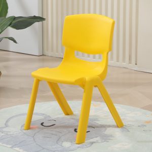 Plastic Stackable School Chairs (Yellow) WK-XLYY