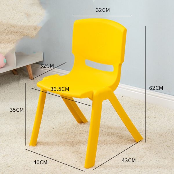 Plastic Stackable School Chairs (Yellow) WK-XLYY