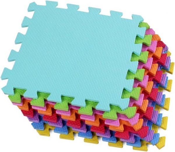 Kid's Puzzle Exercise Play Mat with EVA Foam Interlocking Tiles--WK-0013