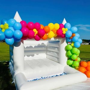 White Bounce House with Ball Pit WK-CQB2