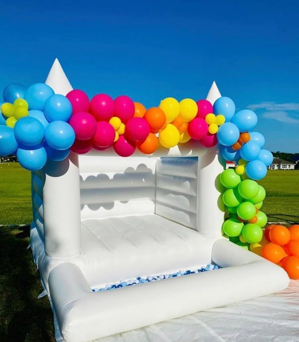 White Bounce House with Ball Pit WK-CQB2