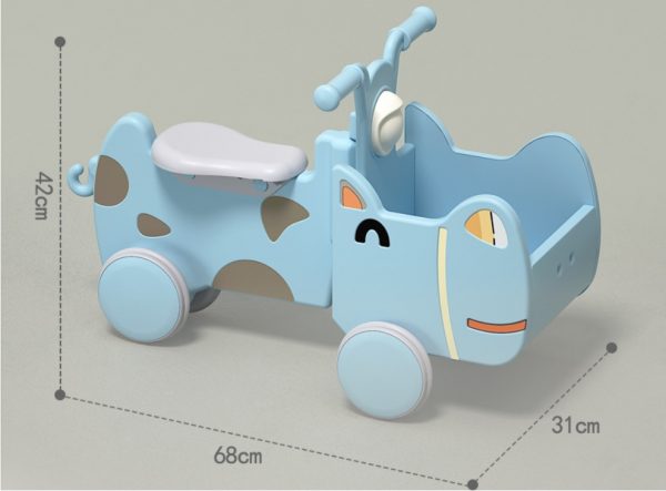 Wooden Rhinoceros Baby Walker WK-NNC