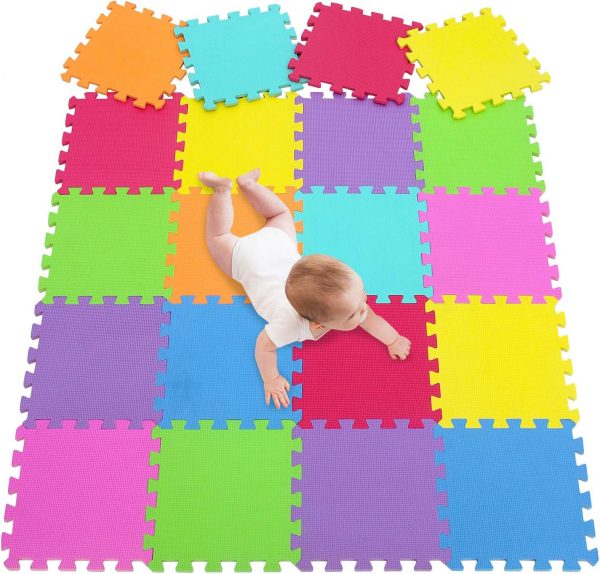 Kid's Puzzle Exercise Play Mat with EVA Foam Interlocking Tiles--WK-0013