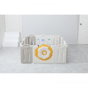 Non-Toxic BPA-Free Recyclable Foldable Baby Playpen (white-grey) WK-TTQ