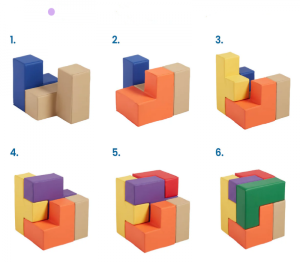 Tetris Building Blocks Foam Puzzle 7-Piece WK-XFK-7-2